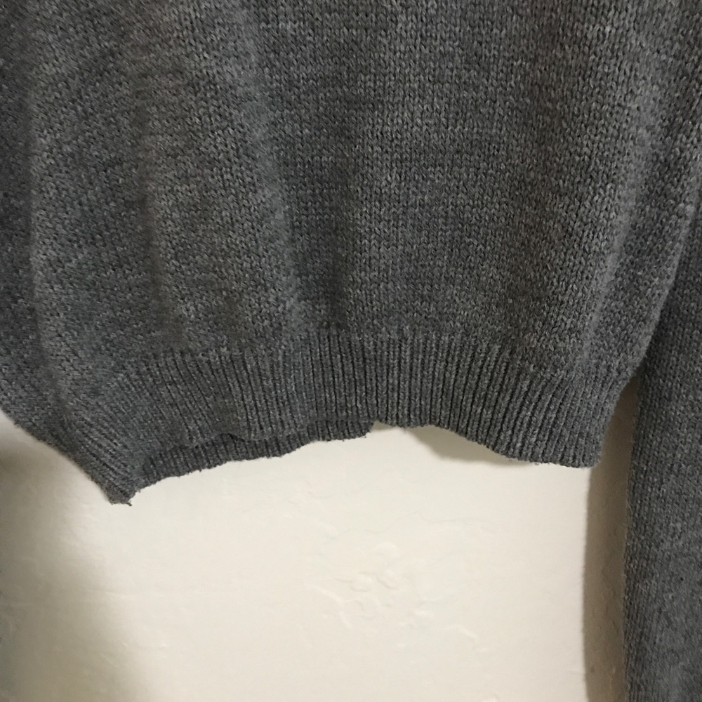 grey cropped sweater - Picture 5 of 6
